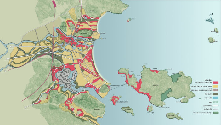 Bản đồ định hướng phát triển tại TP.Nha Trang tỉnh Khánh Hòa